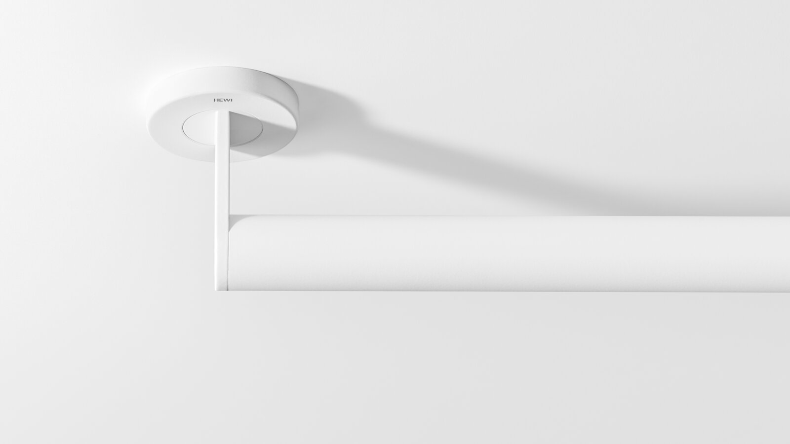 poignée de maintien de couleur blanc mat en acier inoxydable