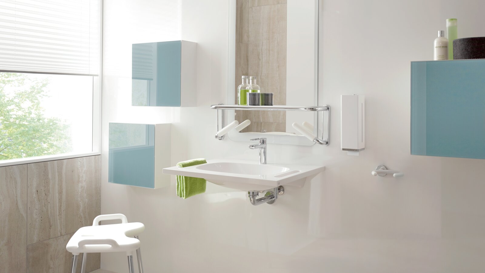 Lavabo HEWI Série 802 Table de toilette Série 802