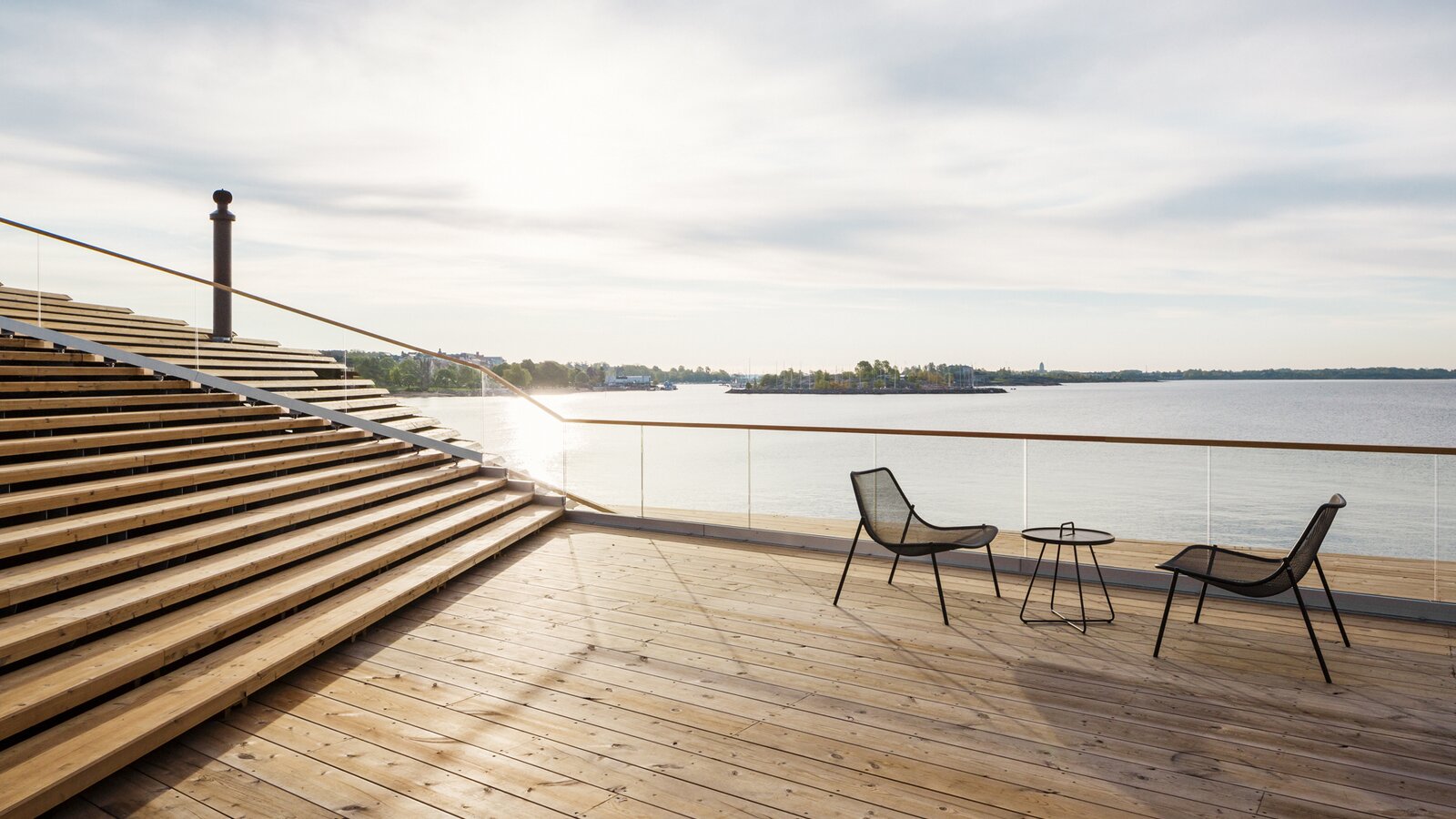 Sauna Löyly à Helsinki Sauna Löyly à Helsinki terrasse