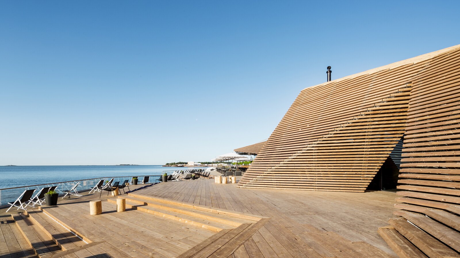 Sauna Löyly à Helsinki Sauna Löyly à Helsinki de l'extérieur
